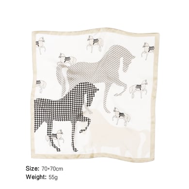 1 stuk polyester bandana met paardenruitpatroon h5 