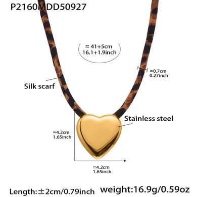 1 collar con colgante de acero inoxidable dorado con hilo retro para mujer h5 