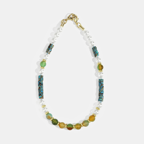 1 Piece Luxurious Beads Natural Stones Phone Chain