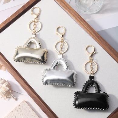 1 pieza de delicados adornos para bolsos de mujer de cuero de color metálico h5 Imagen3