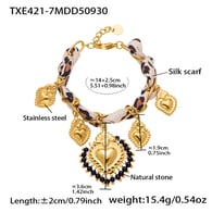 Bracelet en or TXE421-7 - 14 + 3 cm Image12