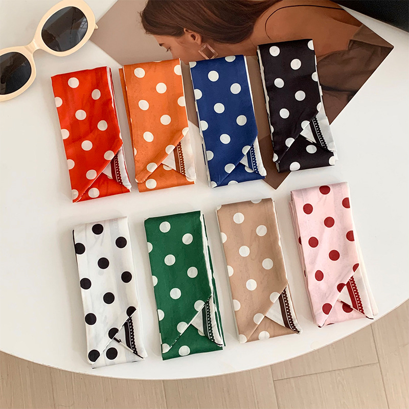 1 Piece Colorful Polka Dots Polyester Women's Bandana h5Picture3