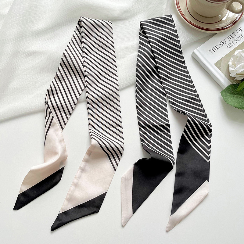 1 Piece Classic Strip Stainless Steel Women's Bandana h5Picture4
