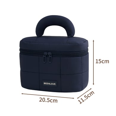 1 Piece Solid Color Puff Makeup Bag h5 