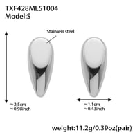 TXF428-Petites boucles d&#39;oreilles en acier Image2