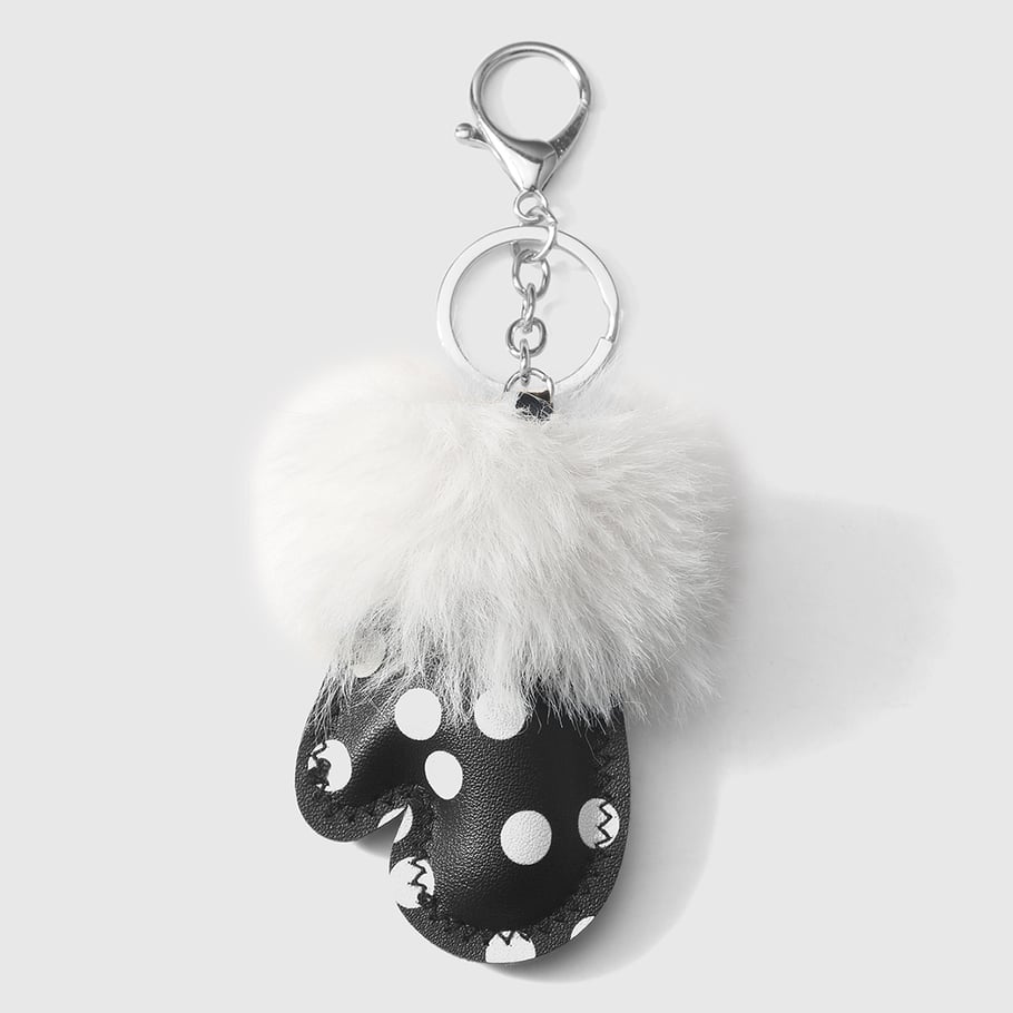 1 pieza de adornos para bolso de mujer de cuero con diseño de lunares Imagen8