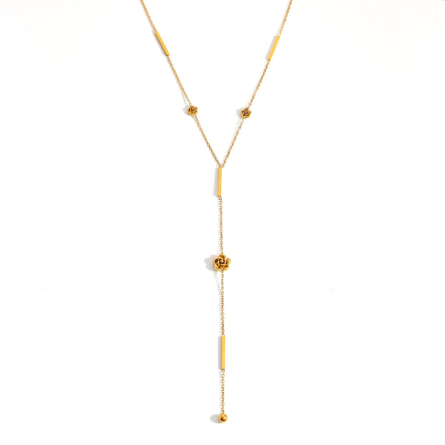 Collier simple en acier inoxydable pour femme, motif œil du diable, étoile et lune h5Image4