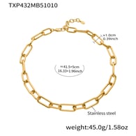 TXP432-Collier en or 41+5cm 