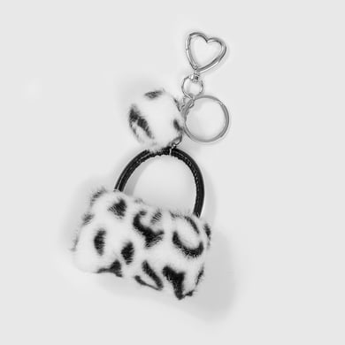 1 pieza de adornos para bolsos de mujer de poliéster con estampado de leopardo clásico h5 Imagen3