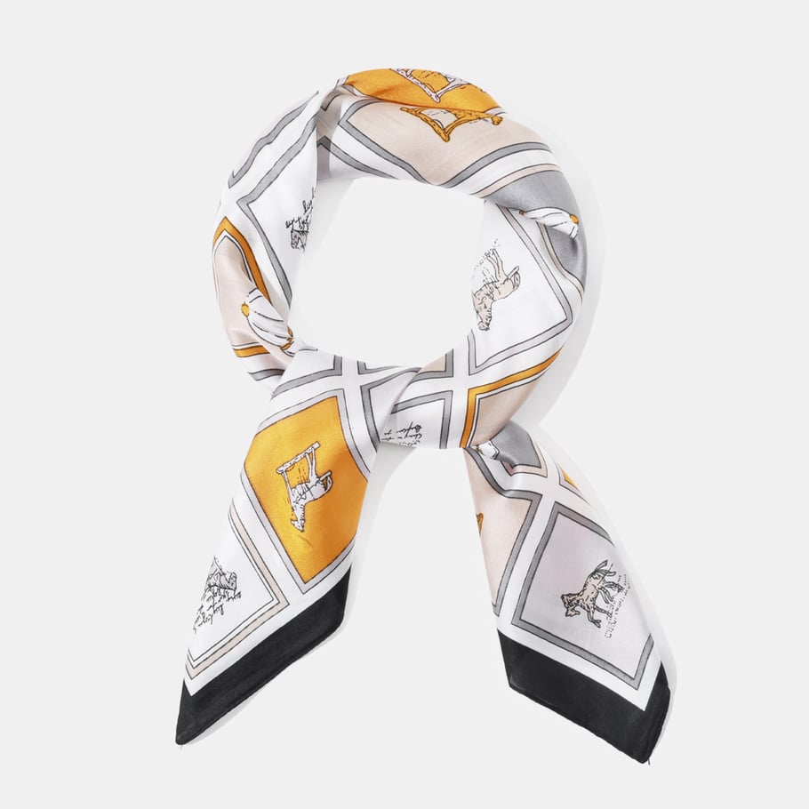 1 stuk retro polyester bandana met paardenruitpatroon h5Afbeelding2