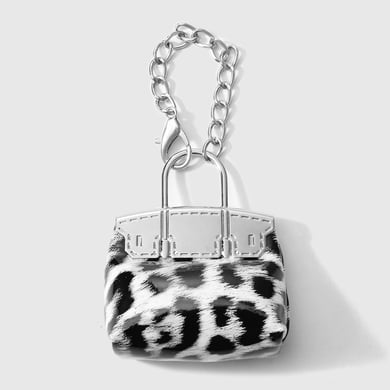 1 pieza de adornos para bolso de mujer de cuero con estampado de leopardo h5 