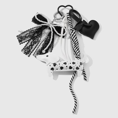 1 pieza de dijes para bolso de mujer de piel de perro salchicha de serie simple h5 Imagen3