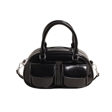 1 Stück Simple Series Lässige einfarbige PU-Damenhandtaschen h5 