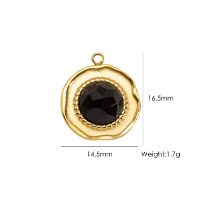 1 Piece Simple DIY Droplet Irregular Shape Stainless Steel Women's Pendants h5 