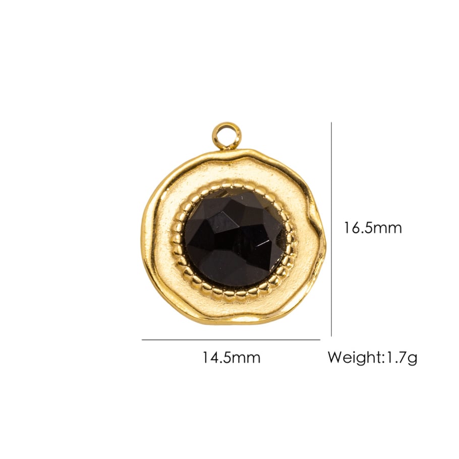 1 Piece Simple DIY Droplet Irregular Shape Stainless Steel Women's Pendants 