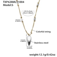 TXP428-Petit collier en acier 52+5cm Image6