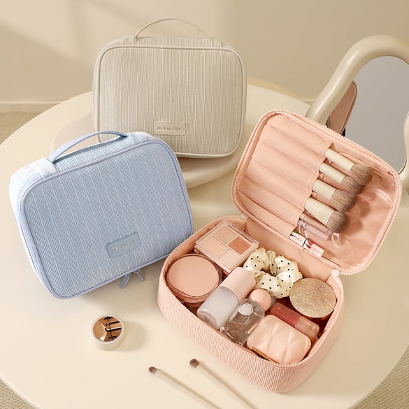 1 Piece Solid Color Makeup Bag 2