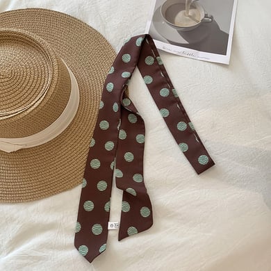 1 Piece Vintage Polka Dots Polyester Women's Bandana h5 