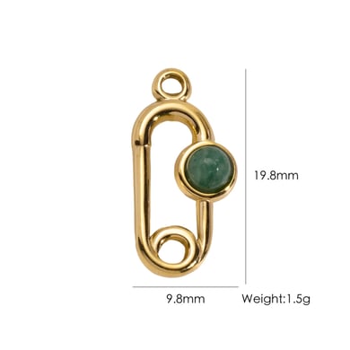 1 Piece Simple DIY Irregular Shape Stainless Steel Women's Pendants h5 