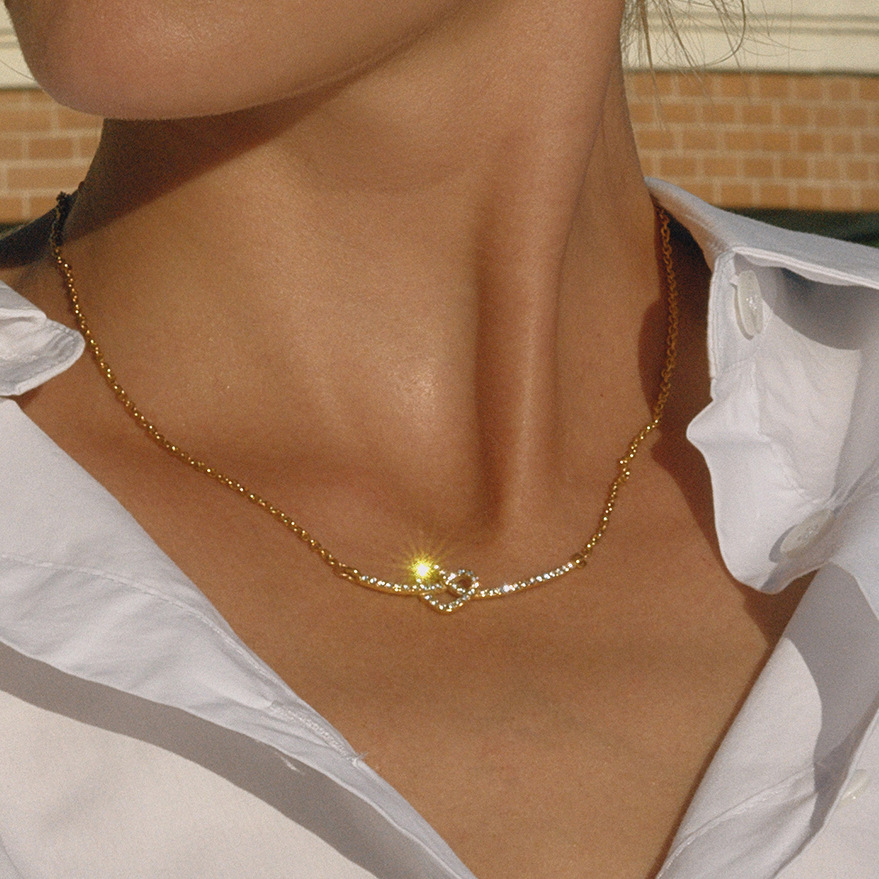 1 Piece Sophisticated Heart Stainless Steel Gold Color Women's Pendant Necklaces Picture5