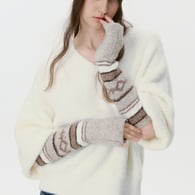 Grau/knitted sleeves Bild3