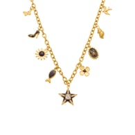 P081-Collier DIY en or 42+5cm 