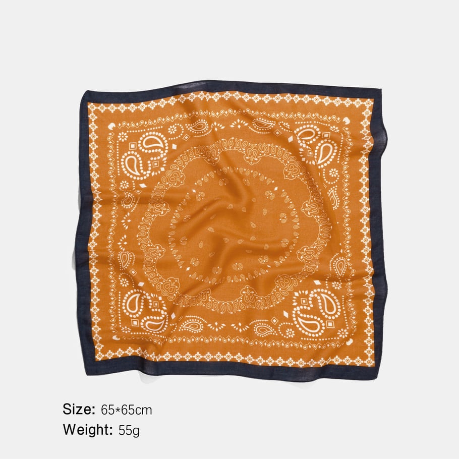 1 stuk retro polyester bandana met gemengd paisleypatroon