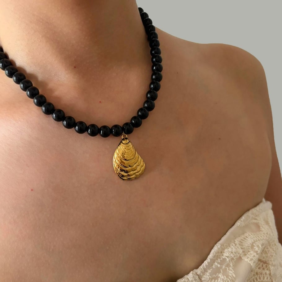 Collana con ciondolo in perline di vetro da 1 pezzo h5Immagine5