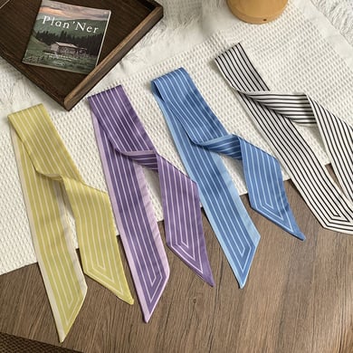 1 Piece Daily Strip Polyester Women's Bandana h5 Picture2