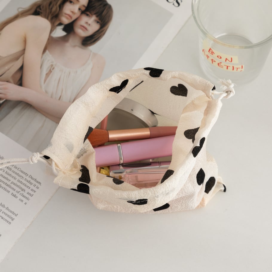 1 Piece Simple Heart Jewelry Bag