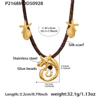 P2168-Collar de oro 41+5cm Imagen3