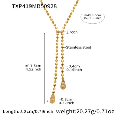 Parures de bijoux luxueuses pour femmes en acier inoxydable couleur or et zircone h5 