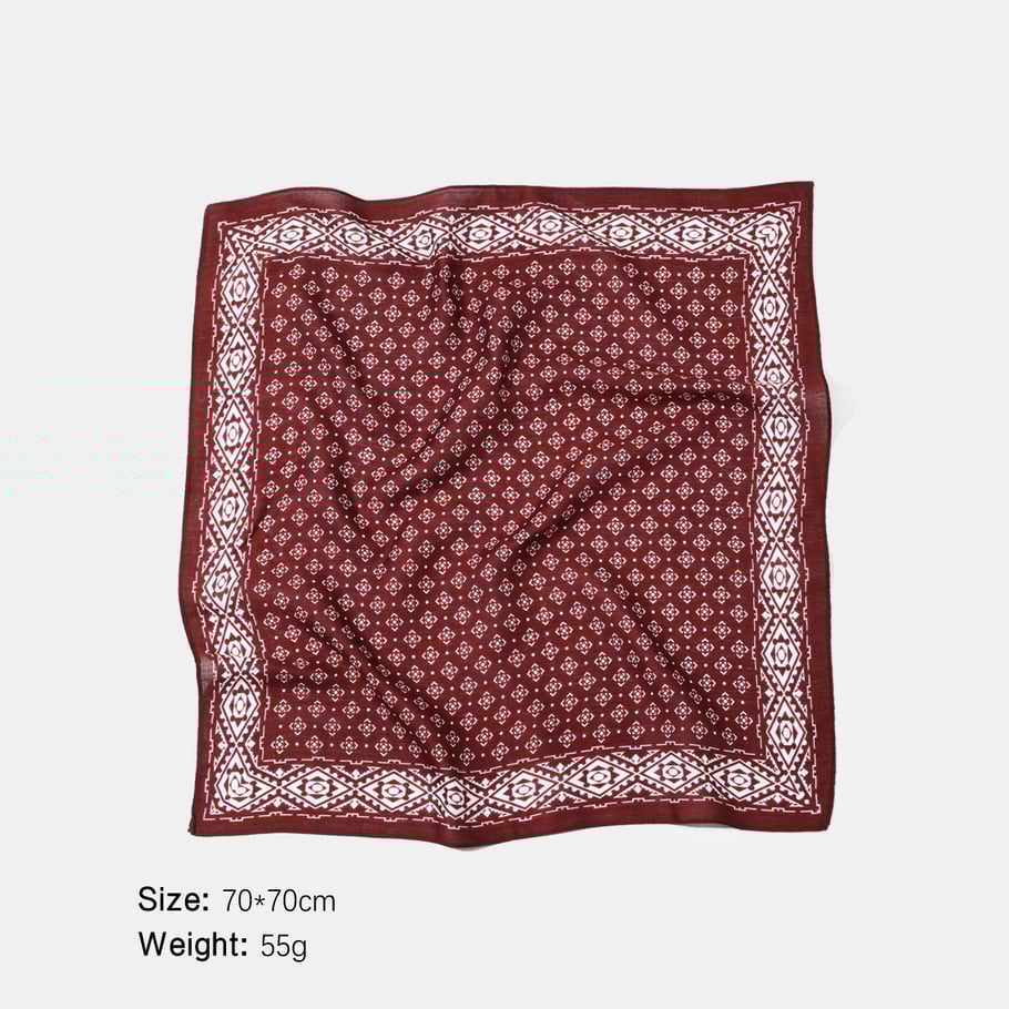 1 stuk retro paisley-patroon polyester bandana