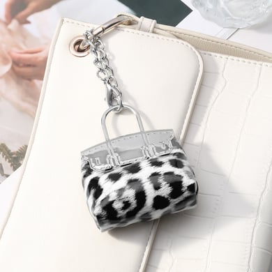 1 pieza de adornos para bolso de mujer de cuero con estampado de leopardo h5 Imagen7