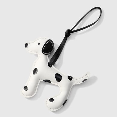 1 pezzo di ciondolo per borsa da donna in pelle di cane maculato vivace h5 Immagine9
