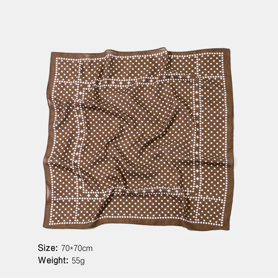 1 stuk retro polyester bandana met stippen