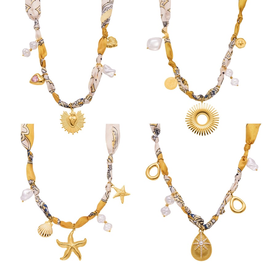 Collier pendentif gouttelette sophistiqué en acier inoxydable couleur or pour femme, 1 pièce h5Image5