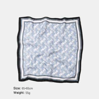 1 stuk retro polyester bandana met koetspatroon h5 