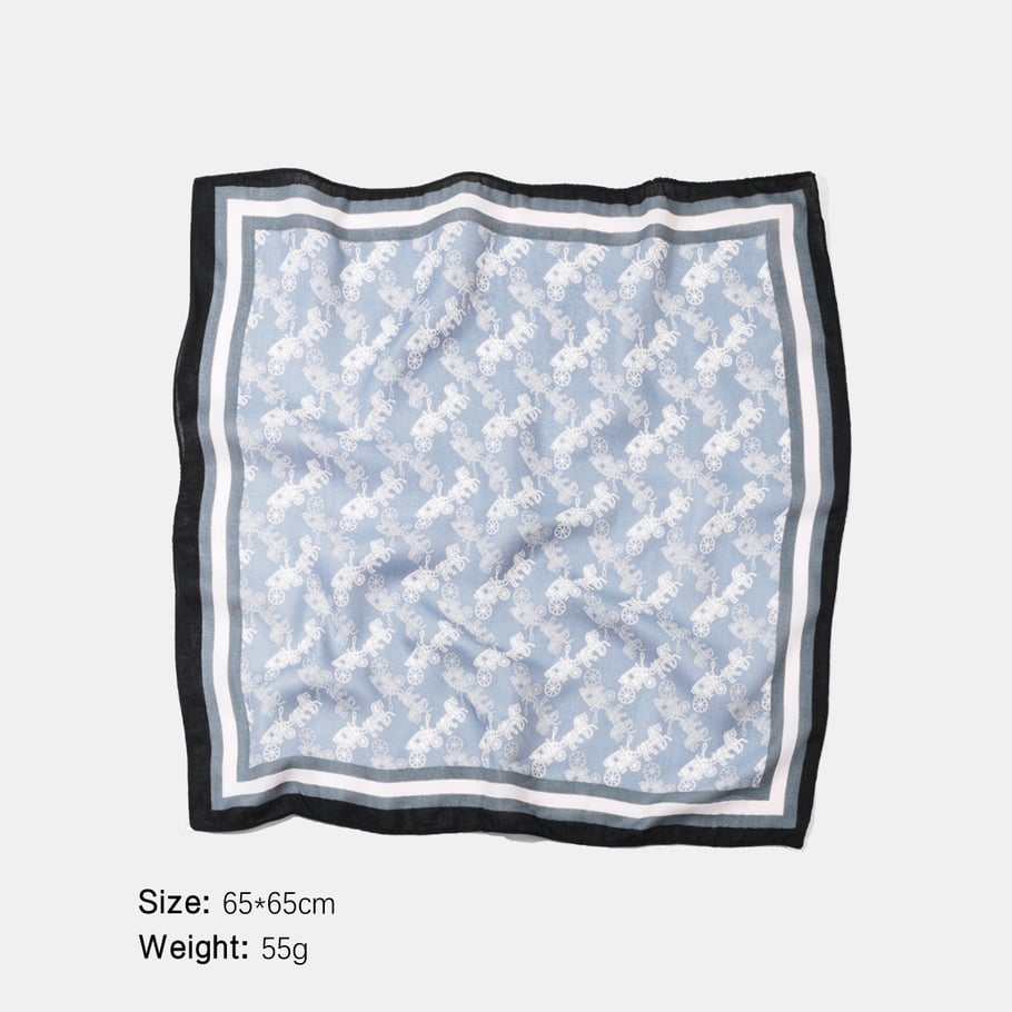 1 stuk retro polyester bandana met koetspatroon