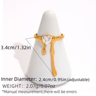 Couleur or/Taille unique/Ring style 16 Image3
