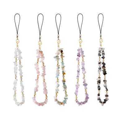 1 Piece Irregular Shape Natural Stones Phone Chain h5 Picture3