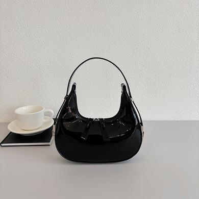 1 Stück einfache, elegante, einfarbige PU-Damenhandtaschen h5 
