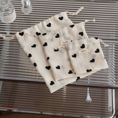 1 Piece Simple Heart Jewelry Bag h5 Picture2