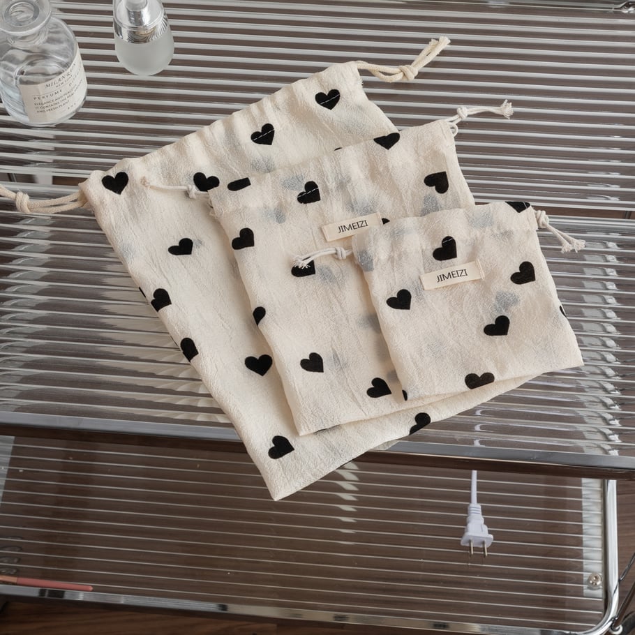 1 Piece Simple Heart Jewelry Bag h5Picture2