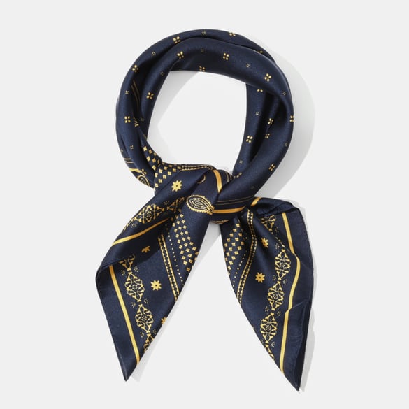 1 pieza de pañuelo de poliéster con estampado retro de cachemira