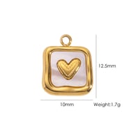 YTH2404222-16-White Shell Love Square Picture9