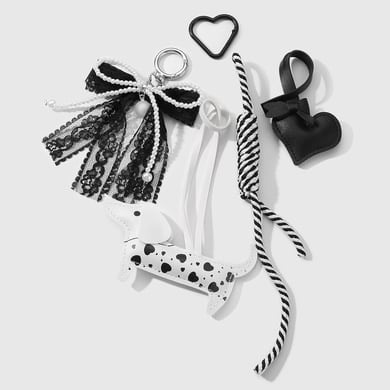 1 pieza de dijes para bolso de mujer de piel de perro salchicha de serie simple h5 Imagen5