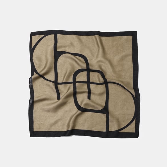 1 Piece Irregular Line Pattern Polyester Bandana 2
