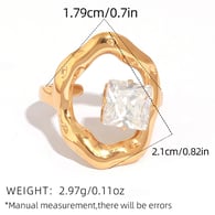 Couleur or/Taille unique/Style de bague 4 Image15