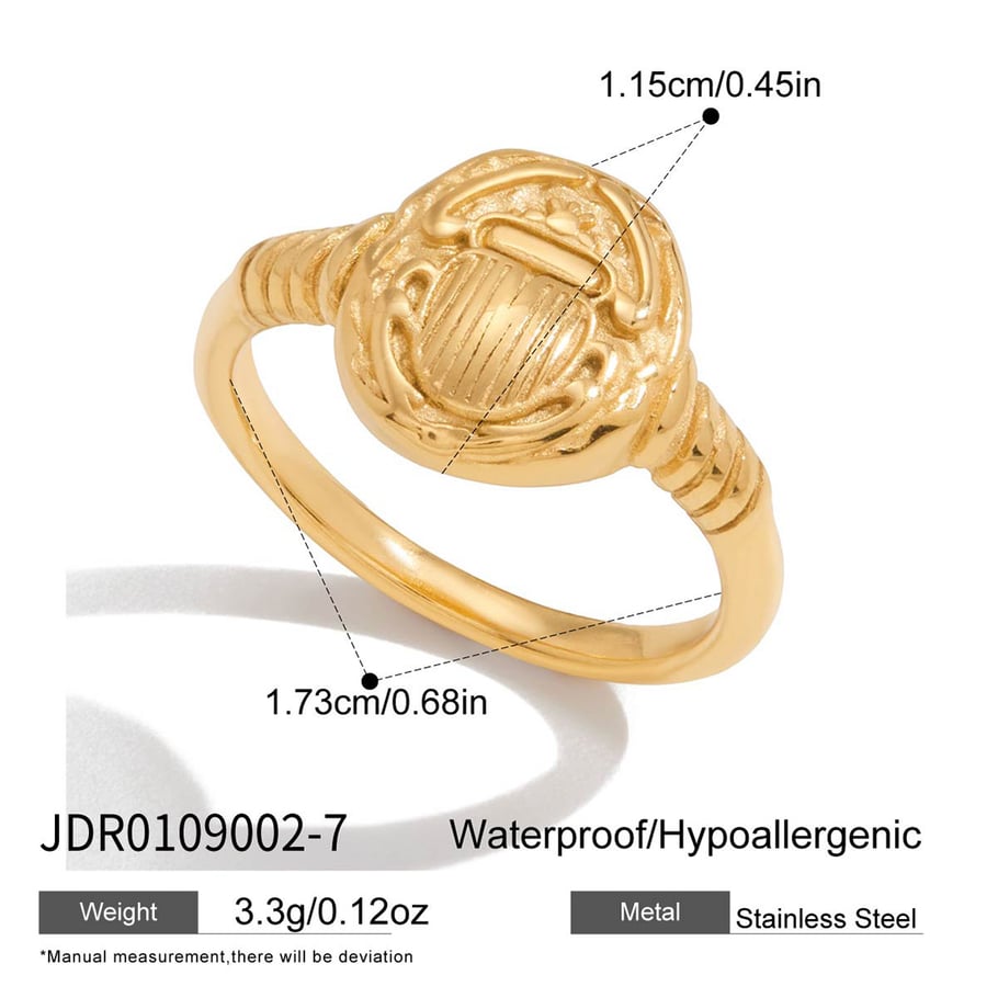 Zarte Käfer Edelstahl Gold Farbe Damen Schmuck Sets h5Bild2